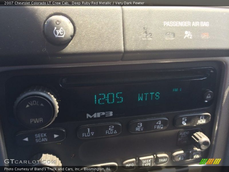 Deep Ruby Red Metallic / Very Dark Pewter 2007 Chevrolet Colorado LT Crew Cab
