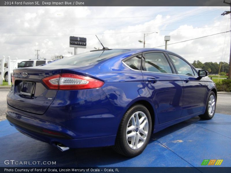 Deep Impact Blue / Dune 2014 Ford Fusion SE