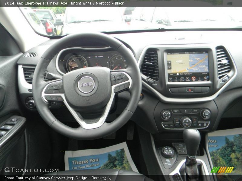 Bright White / Morocco - Black 2014 Jeep Cherokee Trailhawk 4x4