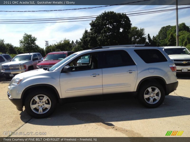 Quicksilver Metallic / Ebony 2011 GMC Acadia SLE