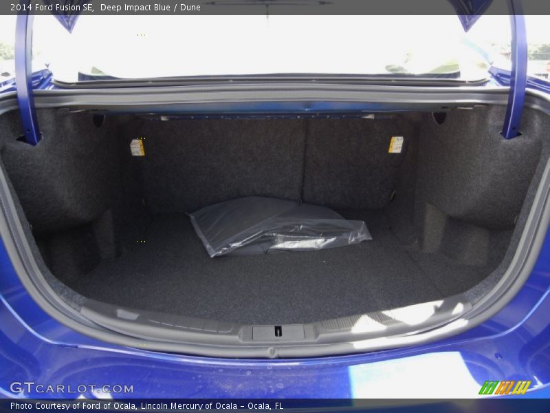 Deep Impact Blue / Dune 2014 Ford Fusion SE