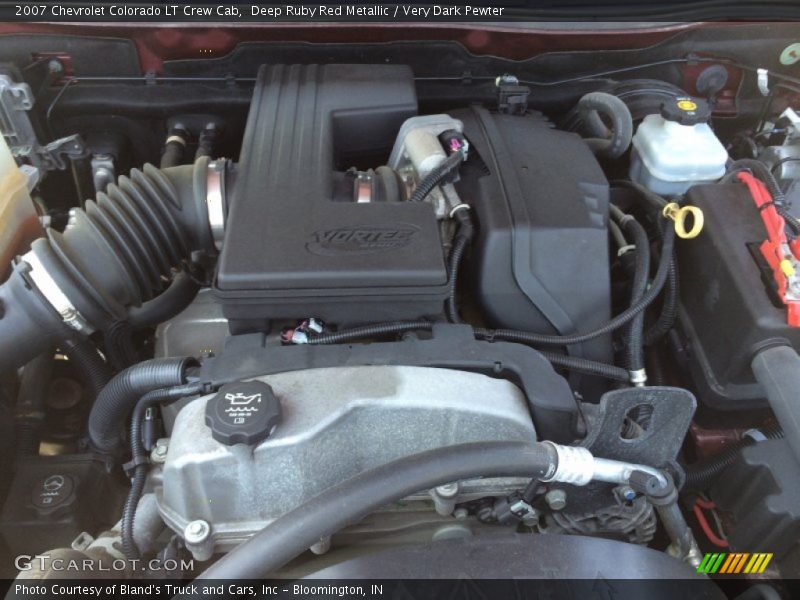 Deep Ruby Red Metallic / Very Dark Pewter 2007 Chevrolet Colorado LT Crew Cab