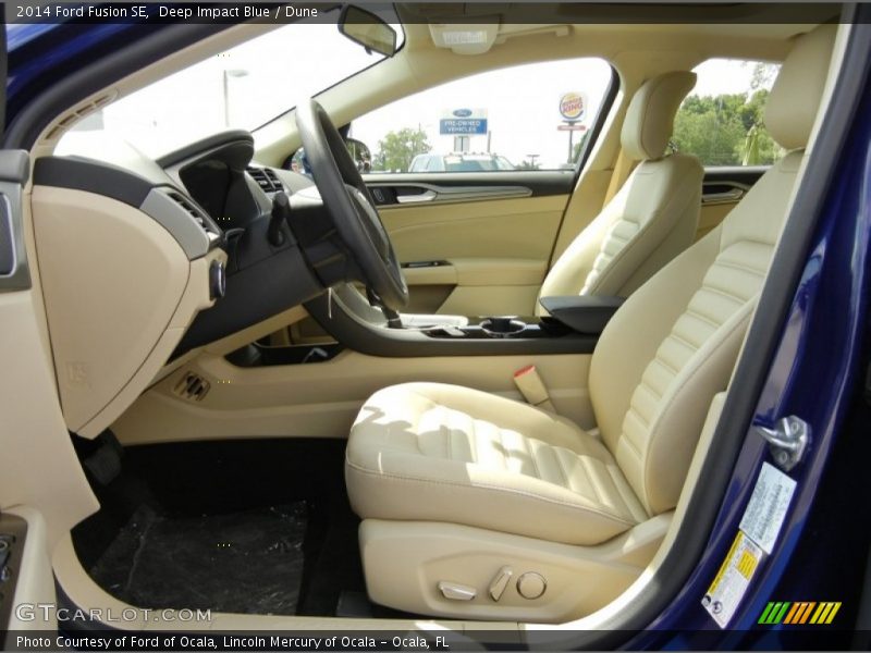 Deep Impact Blue / Dune 2014 Ford Fusion SE