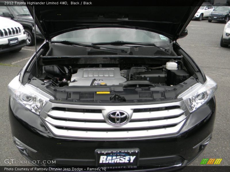 Black / Black 2012 Toyota Highlander Limited 4WD