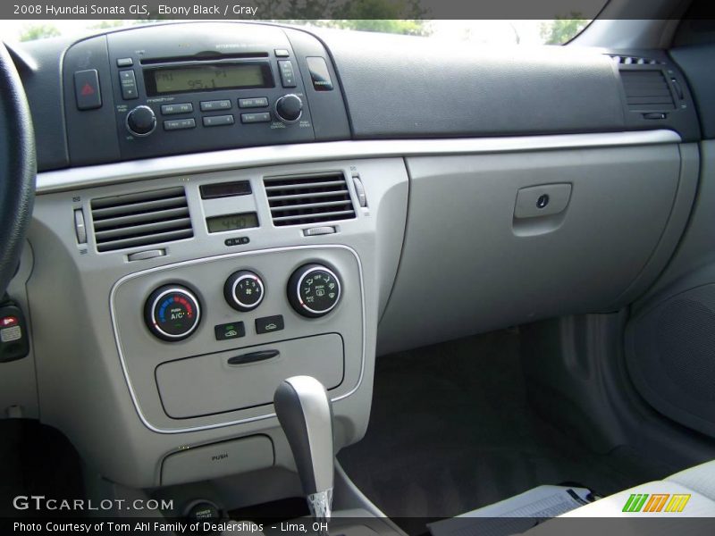 Ebony Black / Gray 2008 Hyundai Sonata GLS