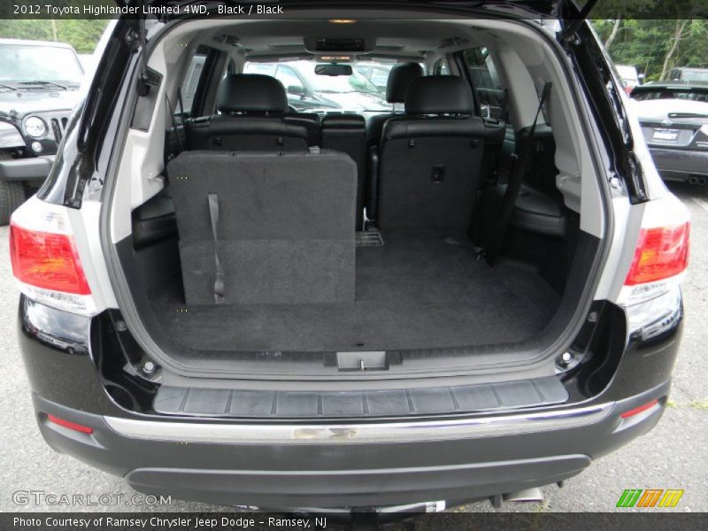 Black / Black 2012 Toyota Highlander Limited 4WD