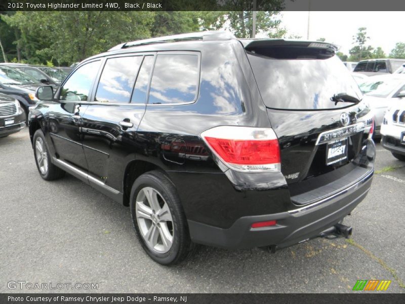 Black / Black 2012 Toyota Highlander Limited 4WD
