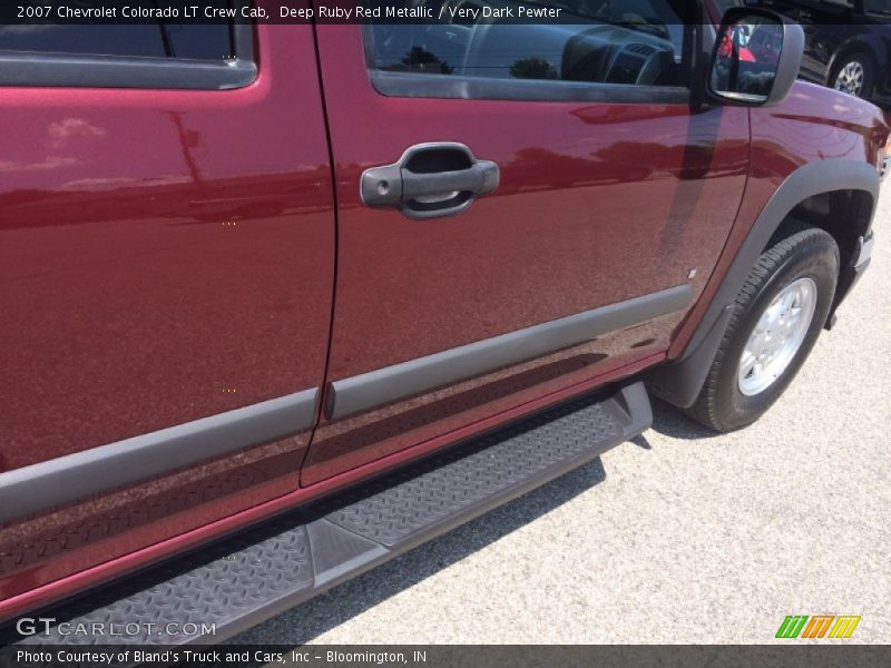 Deep Ruby Red Metallic / Very Dark Pewter 2007 Chevrolet Colorado LT Crew Cab