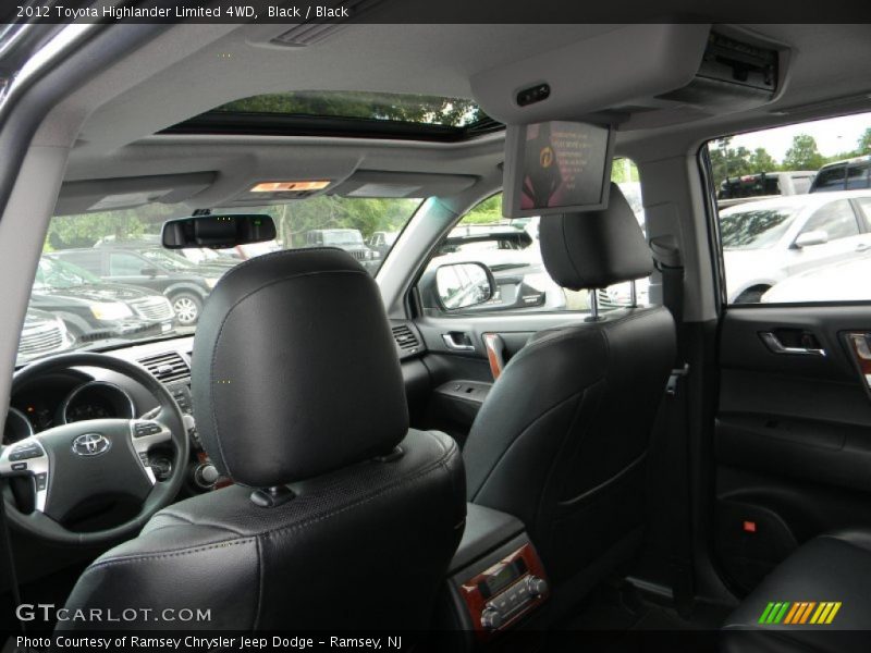 Black / Black 2012 Toyota Highlander Limited 4WD