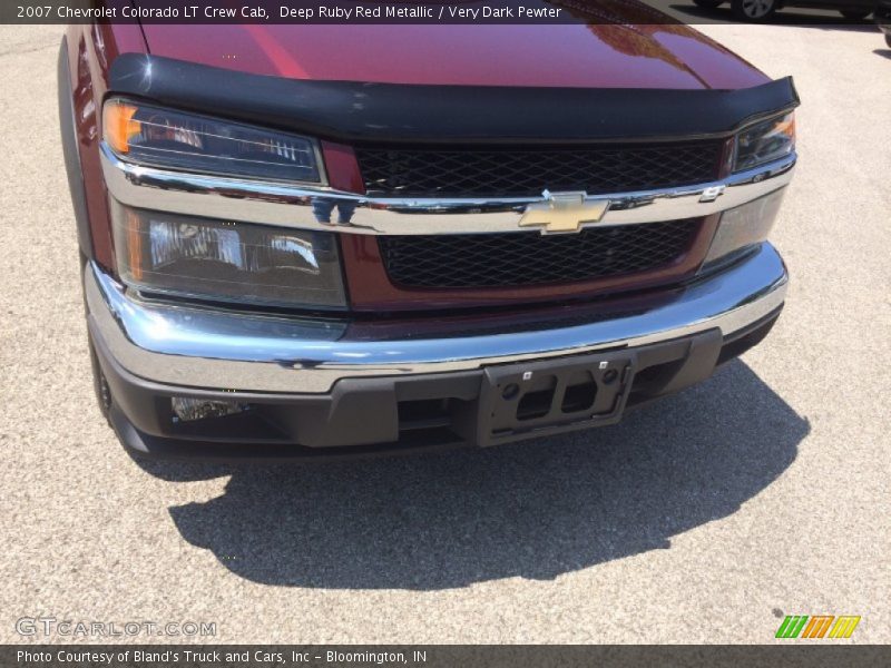 Deep Ruby Red Metallic / Very Dark Pewter 2007 Chevrolet Colorado LT Crew Cab