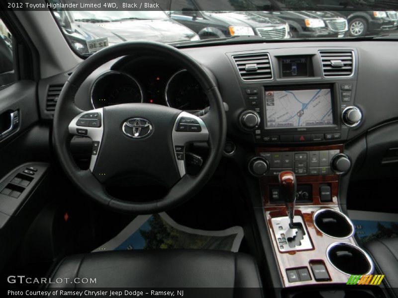 Black / Black 2012 Toyota Highlander Limited 4WD
