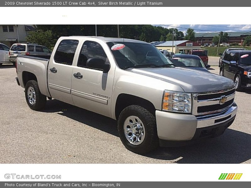 Silver Birch Metallic / Light Titanium 2009 Chevrolet Silverado 1500 LT Crew Cab 4x4