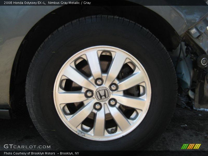 Nimbus Gray Metallic / Gray 2008 Honda Odyssey EX-L