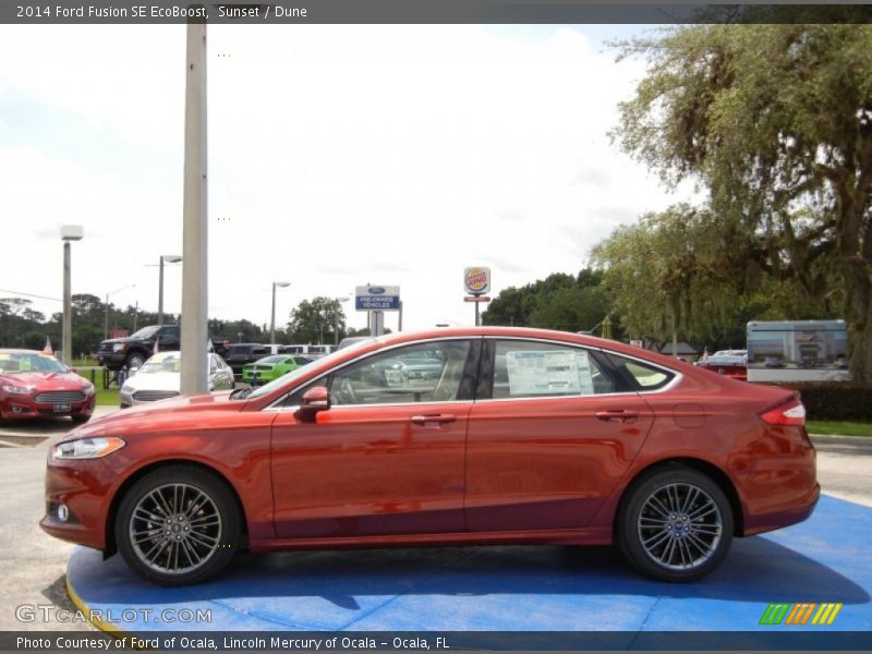 Sunset / Dune 2014 Ford Fusion SE EcoBoost