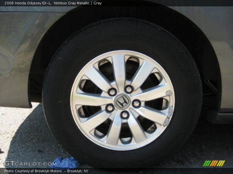 Nimbus Gray Metallic / Gray 2008 Honda Odyssey EX-L