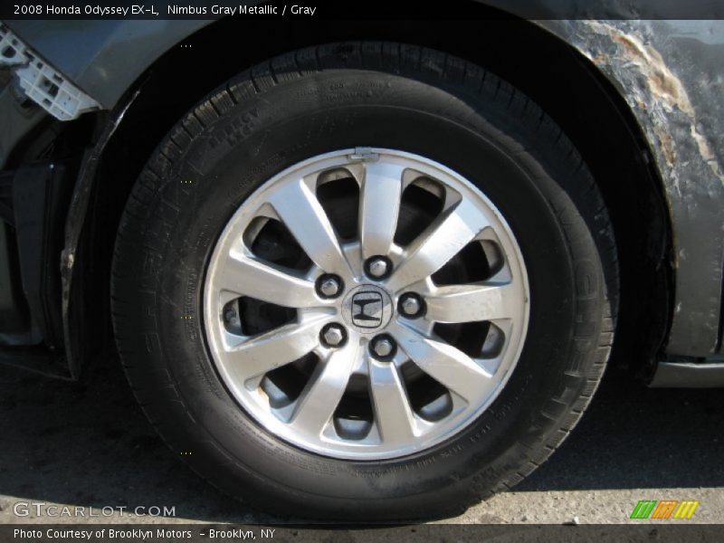 Nimbus Gray Metallic / Gray 2008 Honda Odyssey EX-L