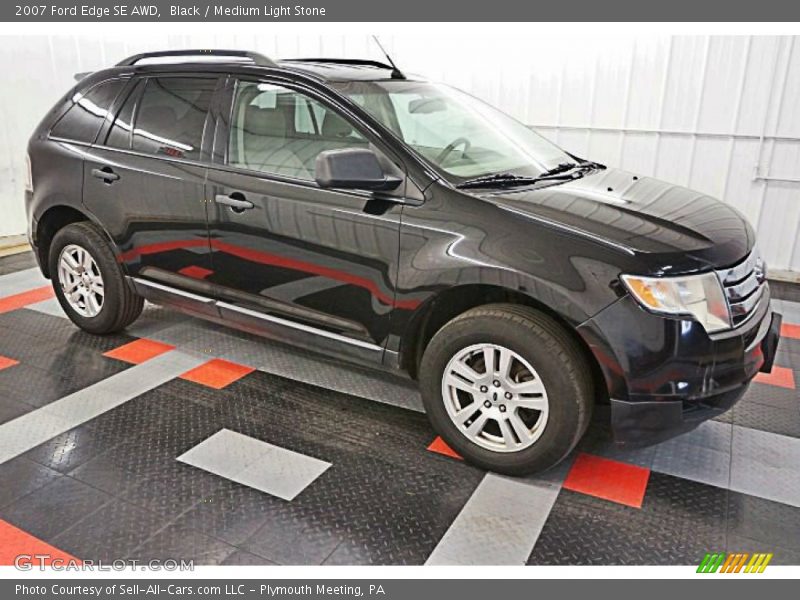 Black / Medium Light Stone 2007 Ford Edge SE AWD