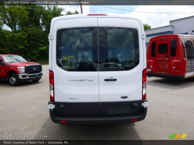 Oxford White / Pewter 2015 Ford Transit Van 250 MR Long