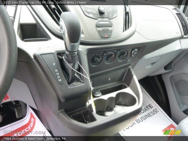 Oxford White / Pewter 2015 Ford Transit Van 250 MR Long