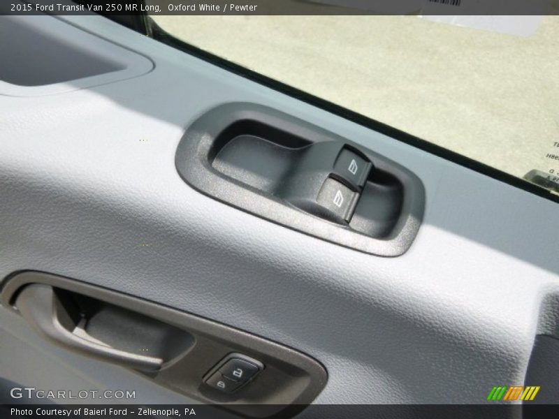 Oxford White / Pewter 2015 Ford Transit Van 250 MR Long