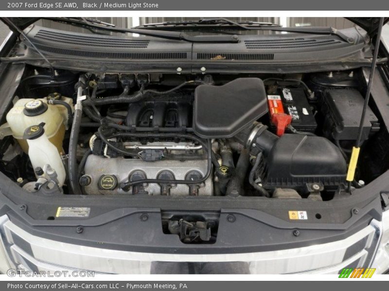 Black / Medium Light Stone 2007 Ford Edge SE AWD