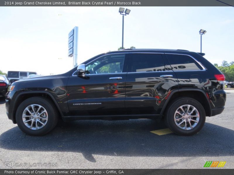 Brilliant Black Crystal Pearl / Morocco Black 2014 Jeep Grand Cherokee Limited