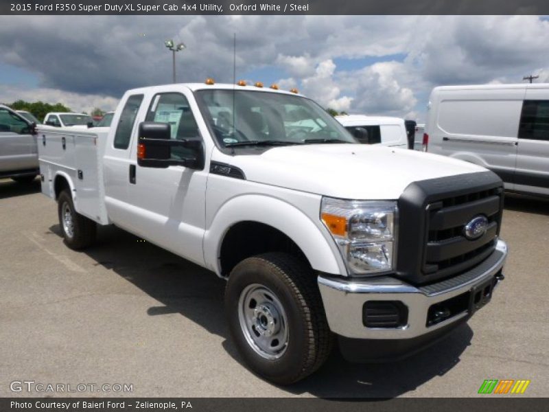 Oxford White / Steel 2015 Ford F350 Super Duty XL Super Cab 4x4 Utility