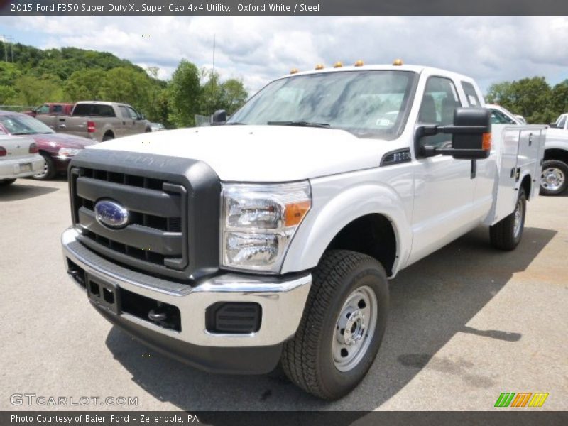Oxford White / Steel 2015 Ford F350 Super Duty XL Super Cab 4x4 Utility