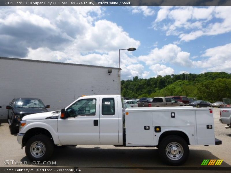 Oxford White / Steel 2015 Ford F350 Super Duty XL Super Cab 4x4 Utility
