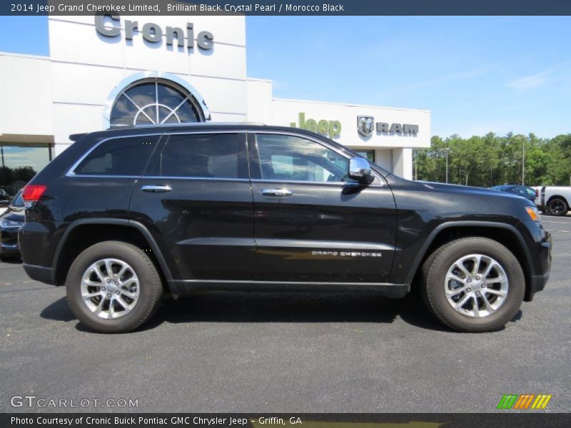 Brilliant Black Crystal Pearl / Morocco Black 2014 Jeep Grand Cherokee Limited