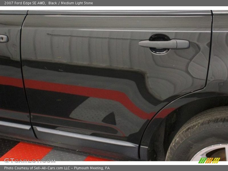 Black / Medium Light Stone 2007 Ford Edge SE AWD