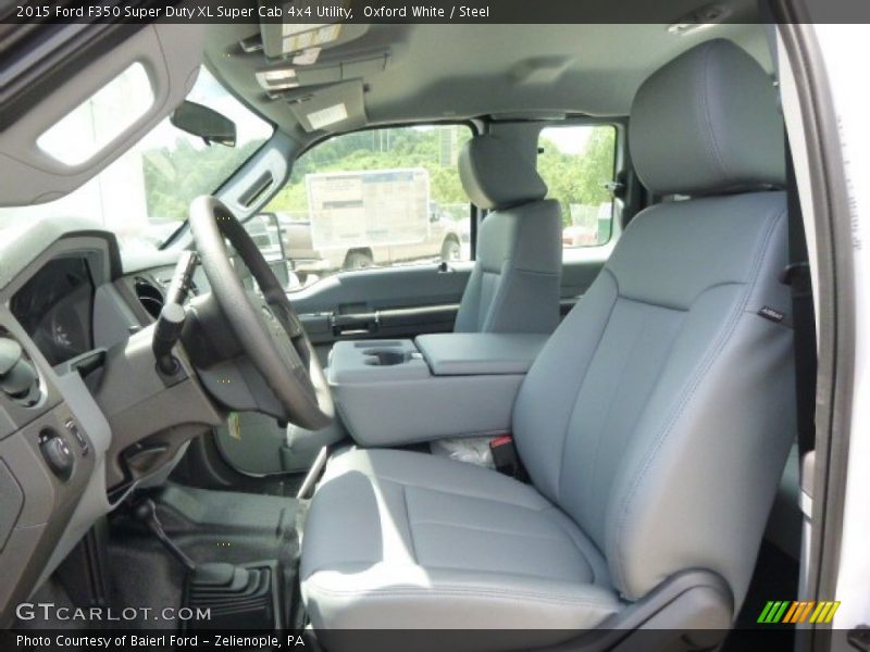 Oxford White / Steel 2015 Ford F350 Super Duty XL Super Cab 4x4 Utility