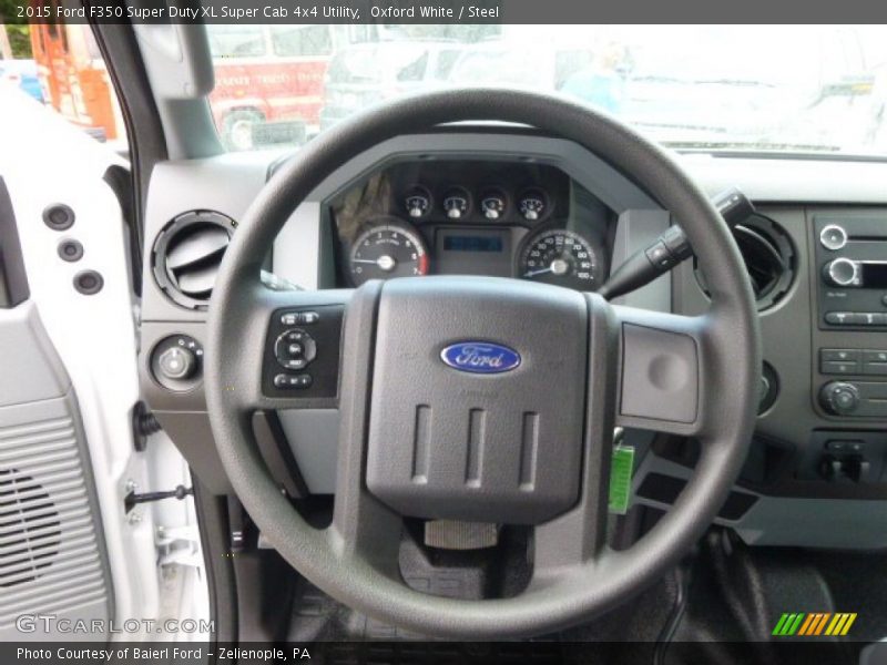 Oxford White / Steel 2015 Ford F350 Super Duty XL Super Cab 4x4 Utility