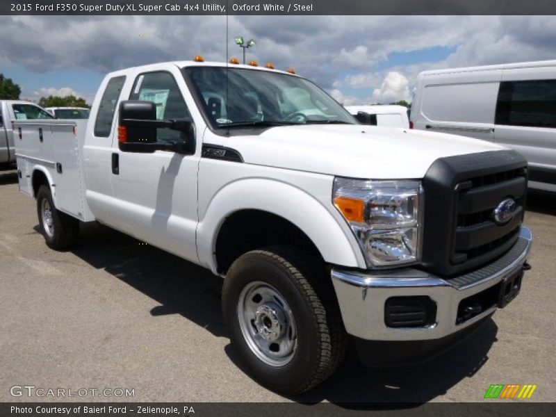 Oxford White / Steel 2015 Ford F350 Super Duty XL Super Cab 4x4 Utility