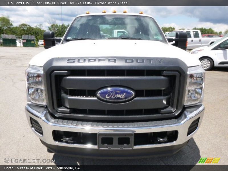 Oxford White / Steel 2015 Ford F350 Super Duty XL Super Cab 4x4 Utility