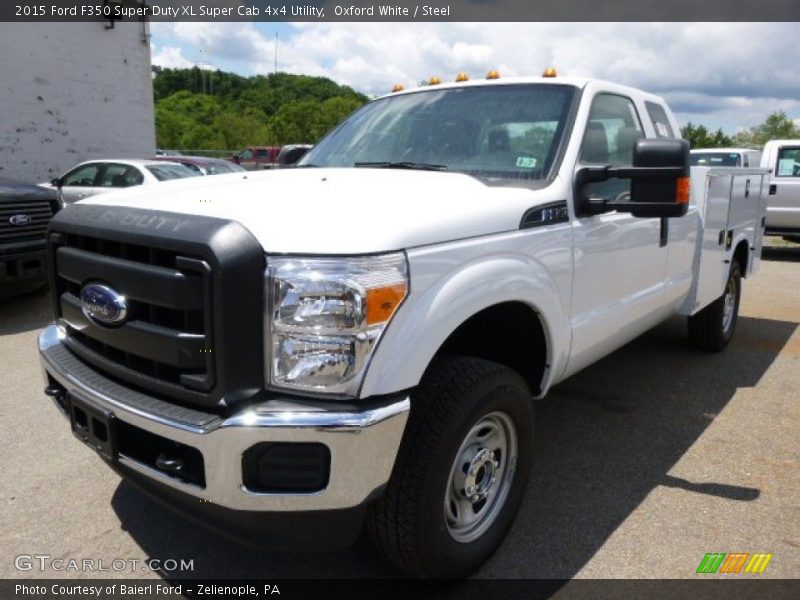 Oxford White / Steel 2015 Ford F350 Super Duty XL Super Cab 4x4 Utility