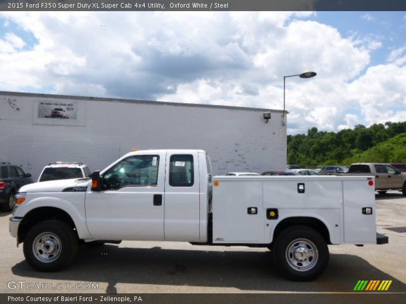 Oxford White / Steel 2015 Ford F350 Super Duty XL Super Cab 4x4 Utility