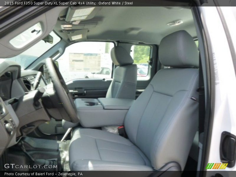 Oxford White / Steel 2015 Ford F350 Super Duty XL Super Cab 4x4 Utility