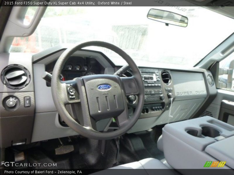 Oxford White / Steel 2015 Ford F350 Super Duty XL Super Cab 4x4 Utility