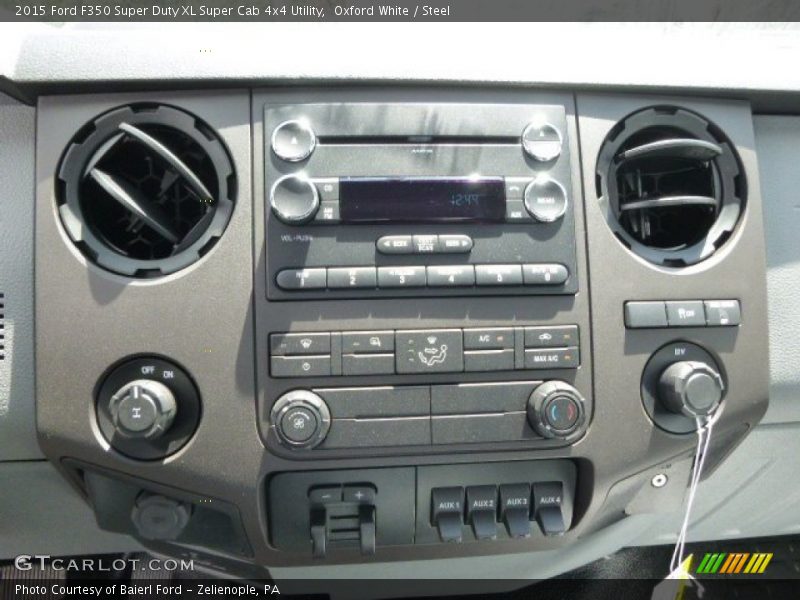 Oxford White / Steel 2015 Ford F350 Super Duty XL Super Cab 4x4 Utility