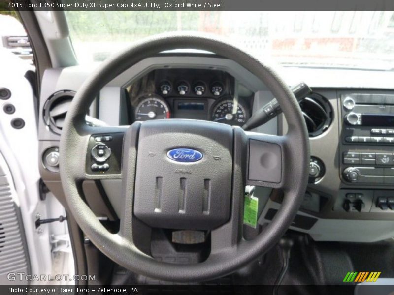 Oxford White / Steel 2015 Ford F350 Super Duty XL Super Cab 4x4 Utility