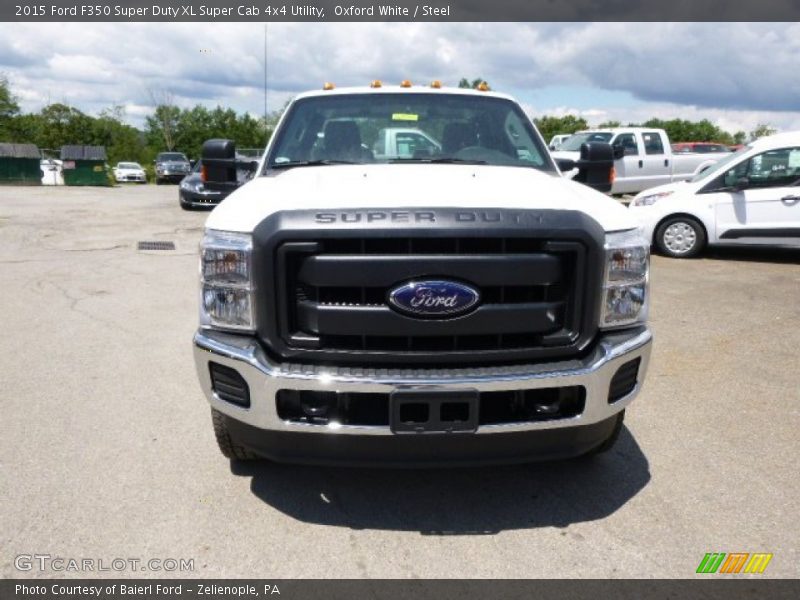 Oxford White / Steel 2015 Ford F350 Super Duty XL Super Cab 4x4 Utility