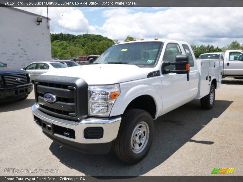 Oxford White / Steel 2015 Ford F350 Super Duty XL Super Cab 4x4 Utility