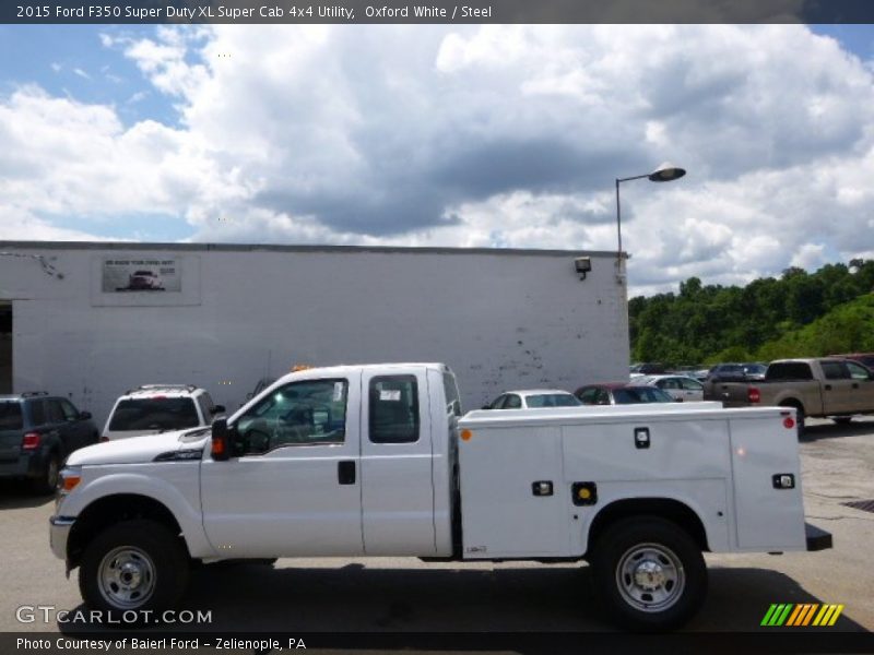 Oxford White / Steel 2015 Ford F350 Super Duty XL Super Cab 4x4 Utility