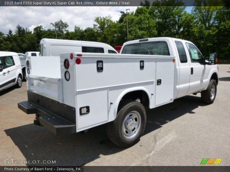 Oxford White / Steel 2015 Ford F350 Super Duty XL Super Cab 4x4 Utility