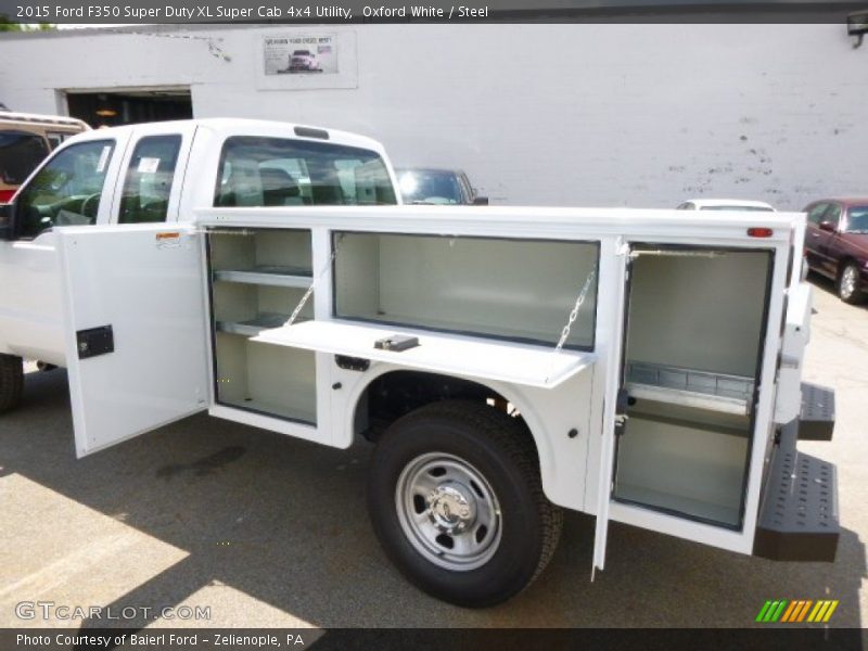 Oxford White / Steel 2015 Ford F350 Super Duty XL Super Cab 4x4 Utility
