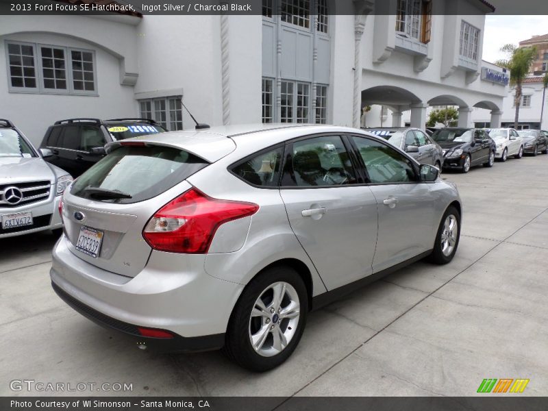 Ingot Silver / Charcoal Black 2013 Ford Focus SE Hatchback