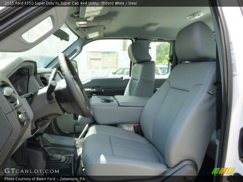 Oxford White / Steel 2015 Ford F350 Super Duty XL Super Cab 4x4 Utility