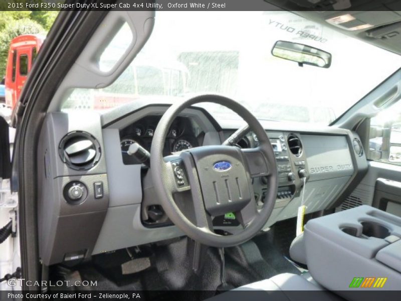 Oxford White / Steel 2015 Ford F350 Super Duty XL Super Cab 4x4 Utility