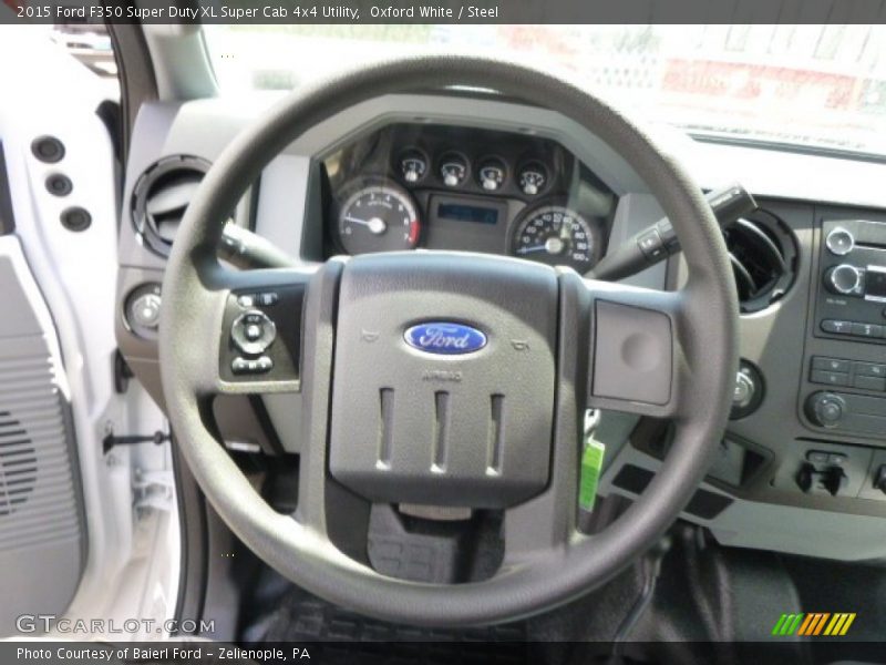 Oxford White / Steel 2015 Ford F350 Super Duty XL Super Cab 4x4 Utility